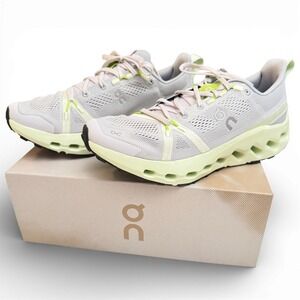 New On cloud  Size 9.5W Running Cloudsurfer Trail Women's Light Grey Neon